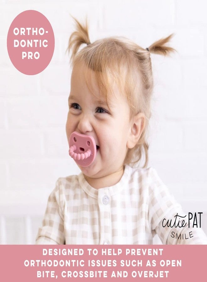 Ryan & Rose Cutie PAT Smile - Orthodontic Pro Pacifier and Teether (Rose) - Image 4